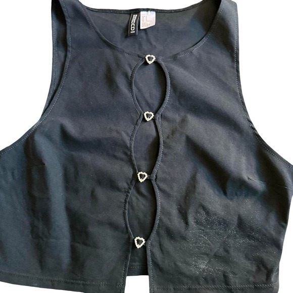 Tops - Black‎ Tank Crop